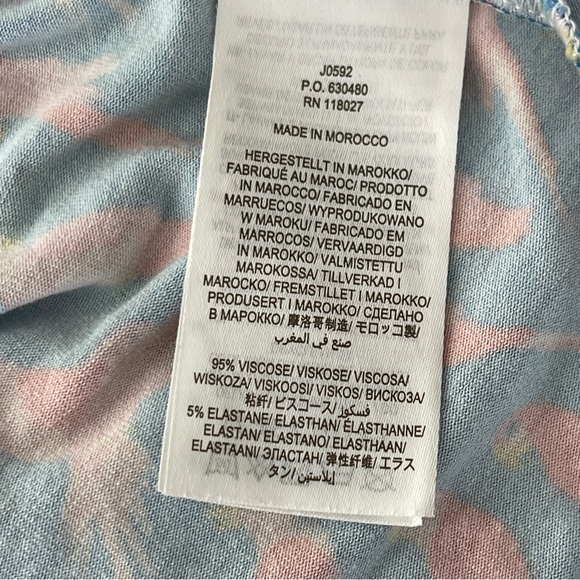 BODEN Blue LOLA Midi Dress with Pockets Size 6P Bird Print Vacationcore Casual - Picture 11 of 11